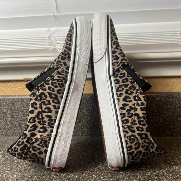 Vans Deluxe Comfort Classic Slip On Skater Shoes Cheetah Print Women's 8 Sneaker - Picture 6 of 11